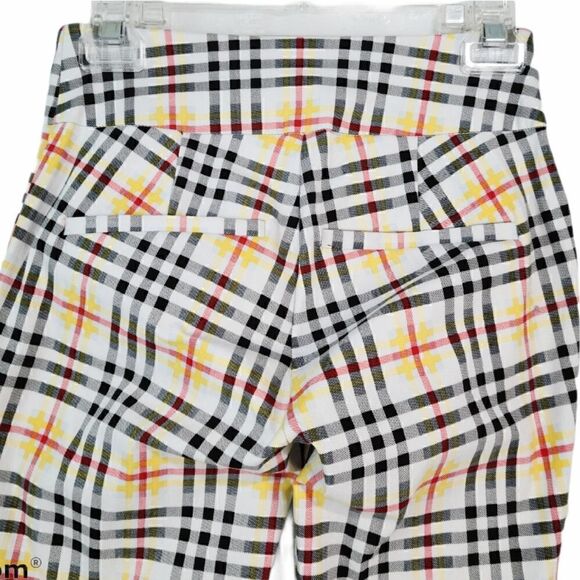 New York & Company Plaid Stretch Ankle Length Pant - Picture 8 of 12